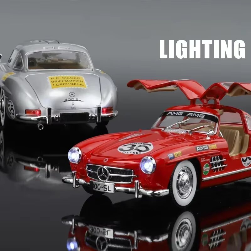 RetroRacer™ Metallic 300SL Die-Cast Model Car